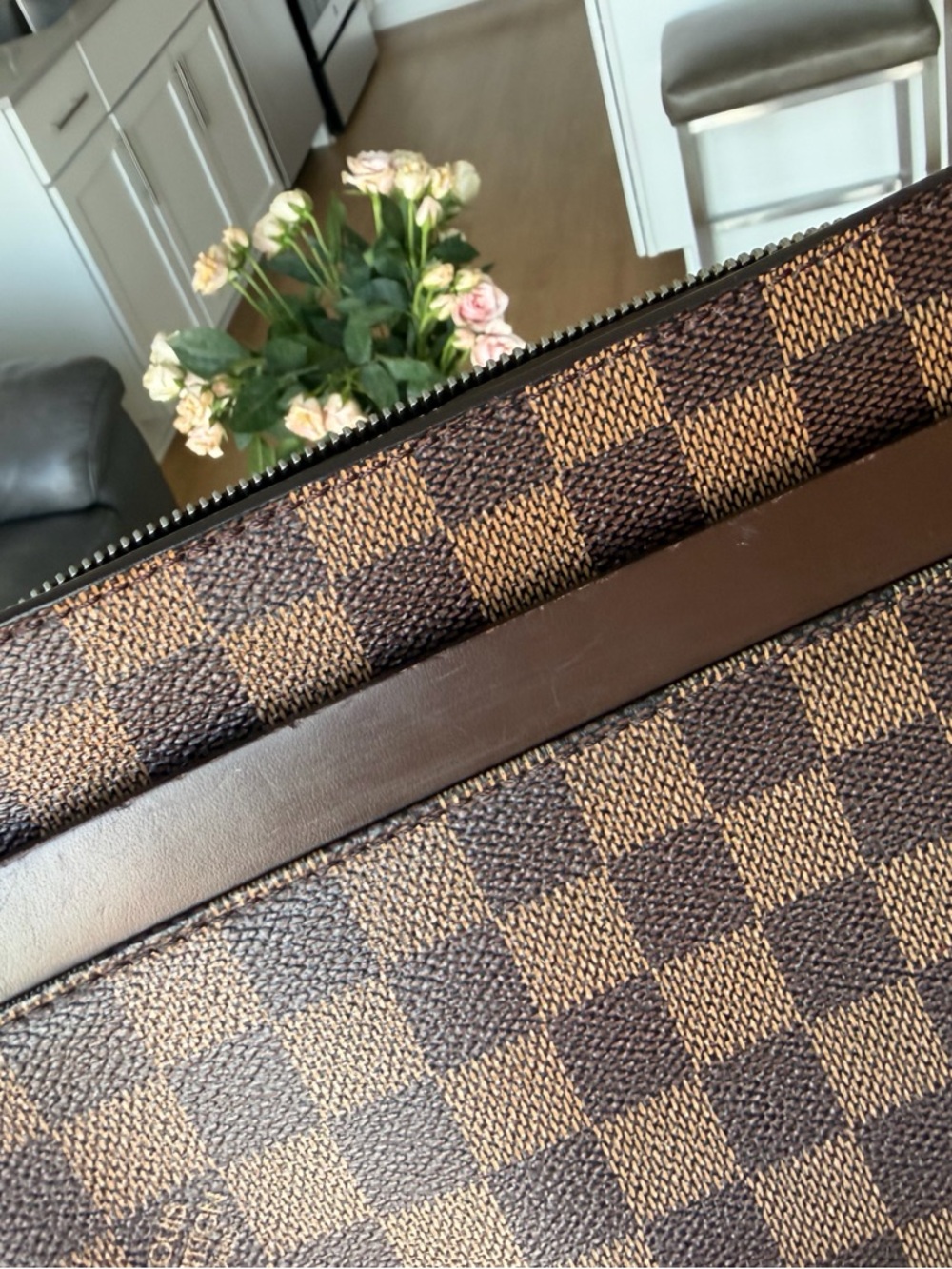 Louis Vuitton Damier Ebene Wristlet/Cosmetic Pouch - Picture 7 of 9